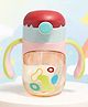 The Cheeky Kidzz Baby Bite-Resistant 250ml Straw Sipper for Kids | Twin Handle Non Toxic BPA Free Bottle For School And Travel | Anti-Spill Lock Leak Proof Drinking Sippy Cup (RED)