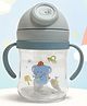 The Cheeky Kidzz Baby Bite-Resistant 250ml Straw Sipper for Kids | Twin Handle Non Toxic BPA Free Bottle For School And Travel | Anti-Spill Lock Leak Proof Drinking Sippy Cup (BLUE)