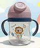 The Cheeky Kidzz Baby Bite-Resistant 250ml Straw Sipper for Kids | Twin Handle Non Toxic BPA Free Bottle For School And Travel | Anti-Spill Lock Leak Proof Drinking Sippy Cup (PINK)