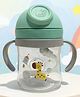 The Cheeky Kidzz Baby Bite-Resistant 250ml Straw Sipper for Kids | Twin Handle Non Toxic BPA Free Bottle For School And Travel | Anti-Spill Lock Leak Proof Drinking Sippy Cup (SEA GREEN)