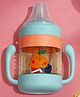 The Cheeky Kidzz Baby Bite-Resistant 250ml Straw Sipper for Kids | Twin Handle Non Toxic BPA Free Anti-Spill Lock Leak Proof Soft Silicone Weighted Straw Sippy Bottle For School And Travel