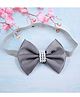 Little Miss Cuttie Pearl Embellished Bow Applique Detailed Headband - Gray