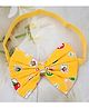 Little Miss Cuttie Stamps Printed Bow Applique Detailed Headband - Yellow