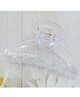 Little Miss Cuttie  Transparent Designed Claw Hair Clip - Transparent