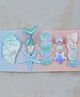 Little Miss Cuttie Set Of 5 Sea Life Applique Detailed Alligator Clips - Blue