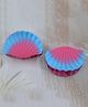 Little Miss Cuttie Set Of 2 Shell Designed Claw Clips - Dark Pink