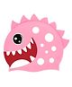 KARBD Shark Fish Design Silicone Swimming Cap for Kids - Pink