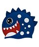 KARBD Shark Fish Design Silicone Swimming Cap for Kids - Dark Blue
