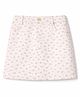 nuberry Cotton Woven Floral Printed Skirt - White