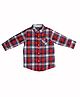 nuberry Cotton Woven Full Sleeves Checked Shirt - Red