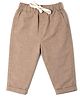 nuberry Cotton Knit Solid Pants - Beige