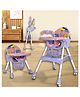Infantso SWINI 5-in-1 Multifunctional Baby High Chair Swing Adjustable Height Dual Tray Reclinable Backrest Footrest Feeding Seat- Purple