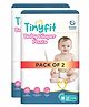 TinyFit Baby Diapers Medium Size (M) Pants Style | 7-12 kg | 68 Count - Pack of 2 | Bubble Soft Bed with Multi-Layer Absorption up to 12 Hours, Rash-free with Advance Leakage Protection