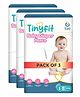 TinyFit Baby Diapers Large Size (L) Pants Style | 9-14 kg | 90 Count - Pack of 3 | Bubble Soft Bed with Multi-Layer Absorption up to 12 Hours, Rash-free with Advance Leakage Protection