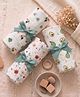 Blushbaby Cotton Muslin Swaddle Wraps for Newborn Baby -Pack of 3