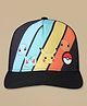 Kidsville Cotton Blend Knit The Pokemon Company Featuring Character Printed Baseball Cap  - Black & Blue Circumference 54 Cms