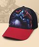 Kidsville Cotton Blend Knit DC Comics Featuring Batman Printed Baseball Cap - Black & Red - Circumference - 54 Cm