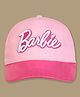 Kidsville Cotton Blend Knit Mattel Featuring Barbie Text Embroidered Cap - Pink - Circumference - 54cms