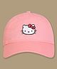 Kidsville Cotton Blend Knit Sanrio Friends Featuring Hello Kitty Embroidered Baseball Cap - Pink - Circumference 54 Cm