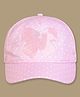 Kidsville Cotton Blend Knit Bow Patch Detailed Baseball Cap - Pink - Circumference - 54 Cm