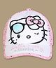 Kidsville Cotton Blend Knit Sanrio Friends Featuring Hello Kitty Printed Baseball Cap - Pink - Circumference - 54 Cm