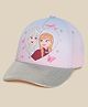 Kidsville Cotton Blend Knit Disney Frozen Featuring Elsa & Anna Printed Cap  - Pink Blue & Grey  Circumference 54 Cms
