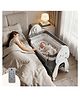 R for Rabbit Lullabies Woodsy Bunny 2 in 1 Electric Baby Cradle with Automatic Swing Music Bluetooth Timer Storage Space Mattress & Wheels Convertible Cot Or Bassinet - Grey & White