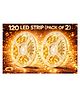 SPARK WORLD | Warm White LED STRIP 120LED Decorative Light for Home & Festival Use