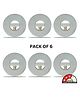 SPARK WORLD | White | 50w Foldable,Super Bright Angle Adjustable round Home Track Lights Ceiling Lamp Plastic White LED Decorative Light for Home & Festival Use