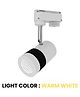 SPARK WORLD | Track Light | Yellow | Pack of 1 | 10 Watt Track White (WW) Finish LED Spotlight Focus Pack of 1 Aluminium Yellow LED Decorative Light for Home & Festival Use