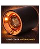 SPARK WORLD | Uplight | White | Pack of 1 | 12 Watts Black Cylindrical LED Surface Mounted Ceiling Spot Light, Natural White, Aluminium Body Plastic Black LED Decorative Light for Home & Festival Use
