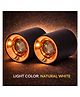 SPARK WORLD | Uplight | White | Pack of 2 | 12 Watts Black Cylindrical LED Surface Mounted Ceiling Spot Light, Natural White, Aluminium Body Plastic Black LED Decorative Light for Home & Festival Use