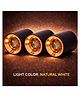 SPARK WORLD | Uplight | White | Pack of 3 | 12 Watts Black Cylindrical LED Surface Mounted Ceiling Spot Light, Natural White, Aluminium Body Plastic Black LED Decorative Light for Home & Festival Use