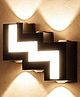 SPARK WORLD | Wallchiere | Yellow | Pack of 1 | Modern Double-Beam Outdoor Wall Light Aluminium Yellow LED Decorative Light for Home & Festival Use