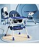 StarAndDaisy Baby High Chair / 3 in 1 Feeding Chairs With 5 Point Safety Belt , Recline Highchair Adjustable Height Dining, Detachable Feeding Tray, PU Cushion Pad - Dark Blue