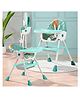 StarAndDaisy Baby High Chair / 3 in 1 Feeding Chairs With 5 Point Safety Belt , Recline Highchair Adjustable Height Dining, Detachable Feeding Tray, PU Cushion Pad - Light  Blue