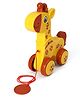United Agencies Pull Along My Little Girafee Toy For Kids -Yellow
