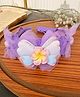 Radhya accessories Bow & Floral Applique Detailed Hair Band - Purple