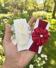 Radhya accessories Set Of 2 Floral Applique Detailed Headband  - Multi Colour