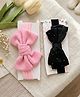 Radhya accessories Set Of 2 Stones Embellished Bow Applique Detailed Headbands - Multi Colour