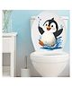 JAAMSO ROYALS Penguin Toilet Stickers PVC Waterproof Funny Stickers for Bathroom Toilet Seat Stickers for Toilet Lid Seat Stickers(30 CM X 40 CM )
