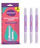 Evereve Face & Eyebrow Razor for Women Dual Blade Dermaplaning Tool with German Steel Blades - Pack of 3