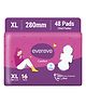 Evereve Comfort Sanitary Pads Deep Absorption Day Pads with Soft Fabric 280mm XL - Pack of 48