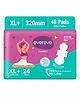 Evereve Comfort Sanitary Pads Long & Wide Day Pads with Deep Absorption 320mm XL+- Pack of 48