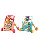 Yamama Baby Activity Walker with Music & Steering Wheel, Infant Learning Walking Toy, Stable Anti-Fall Design, Interactive Educational Push Walker for Boys & Girls, Age 6+ Months (Color May Vary)