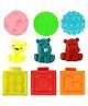 YAMAMA Chu-Chu Bath Toy Set Pack of 9, Soft Squeeze Sound Toys, Animal & Shape Sensory Development Toys, Bath & Playtime Fun for Kids, Age 6+ Months Multicolor