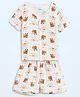 The Boo Boo Club Muslin Woven Half Sleeves Teddy Printed Coordinating Shirt & Shorts Set - Multi Colour