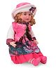 ToyMark Fashion Doll With Jacket & Cap Pink - Height 34.5 cm