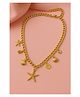 Jewelz Gold Finish Starfish & Shell Pendant Necklace