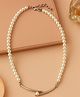 Jewelz Pearl Beaded Choker Necklace with Metal Detailing  Festive & Elegant